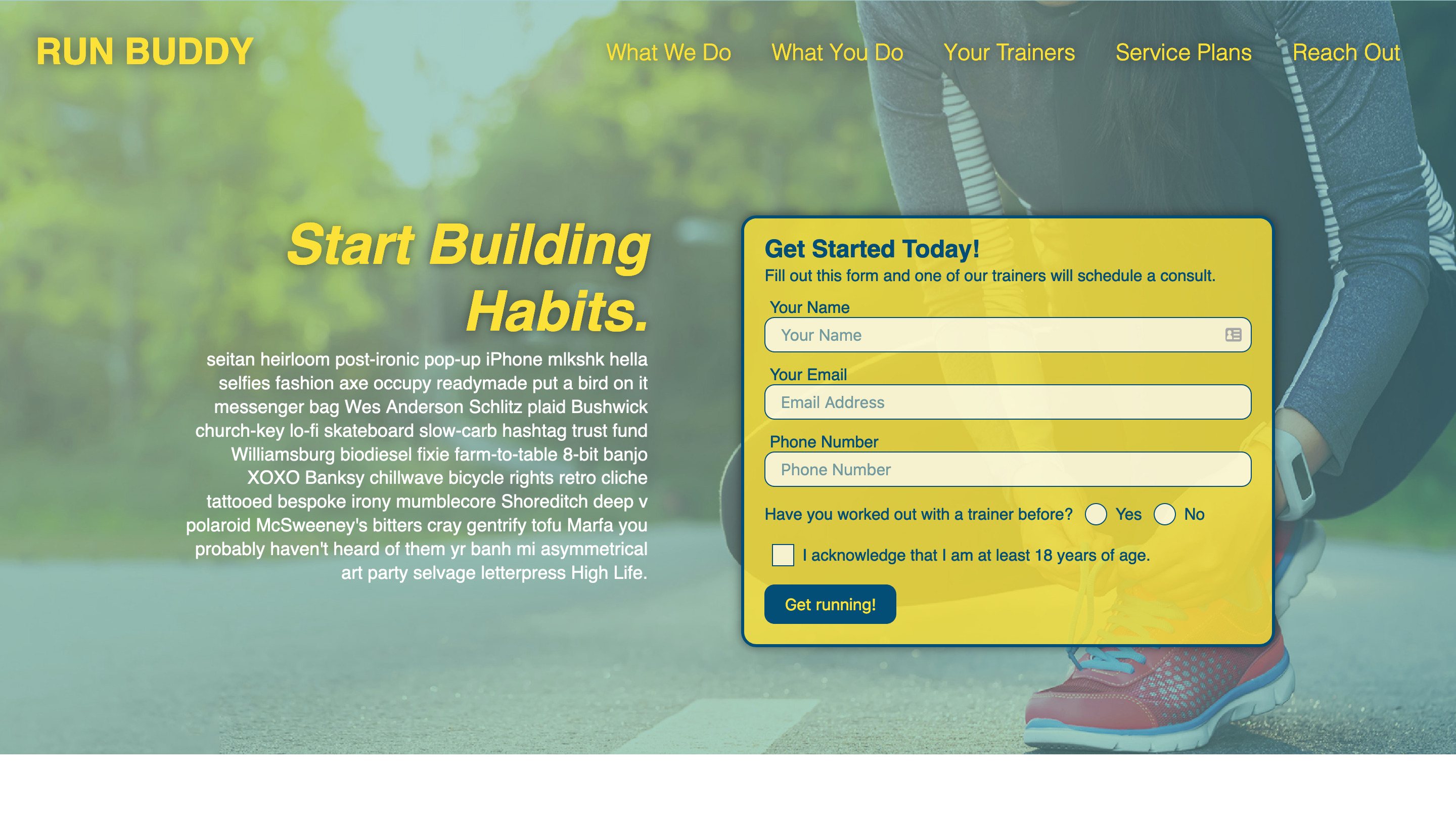 Run Buddy Website
